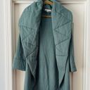 Young Fabulous and Broke  Green Quilted Oversized Sweater Coat Photo 2