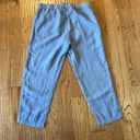 J.Jill  pure Jill garment dyed linen blue cropped pant size xs Photo 7