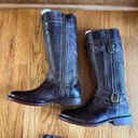 Bed Stu BED STÜ Cobbler Series Rustic‎ Leather Boots Women’s Size 7.5 Mid Calf Photo 1