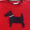 Charter Club  Scottie Dog Pullover Sweater Size S Red and Black Photo 3