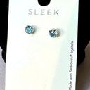 Swavorski NWT Swarovski Crystal Blue solitaire earrings. Laura Janelle Cousin SLEEK stud 2 Photo 0