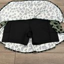 Nicole Miller High Rise Green Black Printed Tennis Skirt Size Medium Photo 3