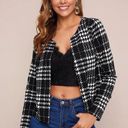 Houndstooth Cardigan Blazer Photo 0