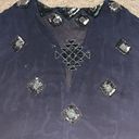 ALLSAINTS  Spitalfields Paloma Chariot Beaded Sequin Silk Tunic Dress 6 Photo 1