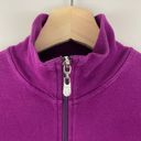 Bebe Vintage Y2K Purple Rhinestone Mockneck Pullover Full Zip Fitted Sweatshirt Photo 4