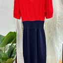 St. John  for Neiman Marcus Red Blur Santana Knit 70s dress sz 8 small medium 70s Photo 11