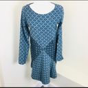 Ace & Jig  Court Dress Blue Jacquard diamond print Long Sleeve Photo 3