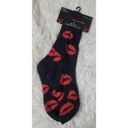 Marilyn Monroe NWT  Silky Smooth Aloe Infused Plush Striped Socks with Lips Photo 2