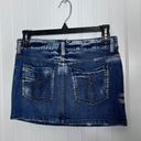 Juicy Couture Bleach Dye Mini Mini Denim Jean Skirt Size 24 Photo 1