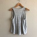 Vince 𝅺 SPLIT NECK RACER BACK LINEN TANK TOP Photo 4