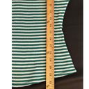 Jasmine & Ginger  Women’s Green White Striped Long Sleeve Henley Size medium Photo 7