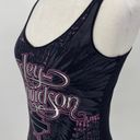 Harley Davidson  Tank Top Graceland Graphic Logo Memphis Tennessee Womens Small Photo 6