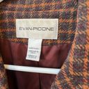 Evan Picone Vintage  Brown Tweed Plaid Academia Professor Blazer Jacket Large Photo 10