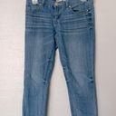 Seven7  Skinny Easy Fit Cropped Capri Length Roll Cuff Blue Jeans Denim Size 4 Photo 0