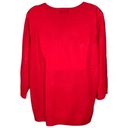 Cathy Daniels C. D. Daniels | Red Embellished Sweater 3/4 Sleeve Sparkle 1X Photo 2