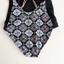 Hula Honey [] Black Gypsy Deco Lace Geometric Print One Piece Swimsuit Sz Small S Photo 6