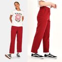 Vans NWT  Curren X Knost Chino Casual Trouser Pants Retro Skateboarding Red 26 Photo 2