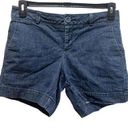 Dockers  Shorts Size 4 Cotton Blend Stretch Blue Denim 4-Pocket Flat Front G28 Photo 0