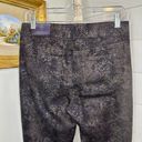 NYDJ  Evie Pull On Leggings Metallic Snake NWT Size 2 Photo 6