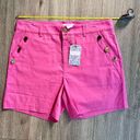 Parker Stella  Collection Women's Pink High Waist Cotton Short Medium NWT Photo 0