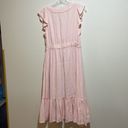 J.Crew  Point Sur V-Neck Ruffle Midi Dress Flutter Sleeve Blush Pink Size 2 Photo 9