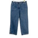 New York & Co. 1990s Vintage High Rise Straight Leg Jeans with Ribbon Belt 30" Photo 2