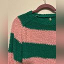 JODIFL  KELLY GREEN/BUBBLEGUM STIPPED KNIT Photo 1