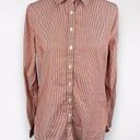 Tommy Hilfiger Long Sleeve Button Down Blouse Striped Cotton Small Photo 0