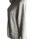 Sag Harbor  Missy Grey Metallic Turtleneck Pullover Long Sleeve Sweater Photo 40