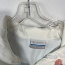 Columbia Women’s White Full Zip Front Pocket Front Windbreaker Rain Jacket XL Photo 2