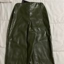 Pretty Little Thing New with Tags  Olive Leather Pants Photo 8