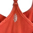 Free People Happiness Runs Square Neck Body Suit One Piece Burndt Orange Womens Photo 9