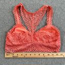 Aerie  Bralette Lace Racerback Women's Size Small Salmon Pink Stretch Boho Bra Photo 3