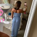 Forever 21 Blue Strapless Maxi Dress Photo 1