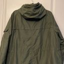 Celebrity Pink Women's  Army Green Olive Bomber Jacket Hooded Size Large EUC Photo 8