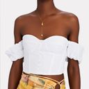 STAUD Revolve* Bouvier Crop Top in White, Size S New w/Tag Retail $245 SOLD OUT! Photo 7