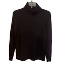 Belle France 100% Cashmere Black Turtleneck Sweater Size Small Womens Photo 0