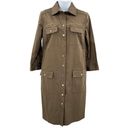 Etcetera  Bonvoyage Snap Down Military Style Midi Dress Olive Green 6 Photo 6