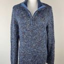 cj banks  Blue Sweater 1X Plus Size Top 1/4 Zip Photo 1