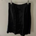 Babaton Black Slip Satin Mini Skirt Photo 1