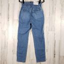 Arizona Jeans NWT Arizona Jean Co Blue Denim High Rise Paper bag Mom Jeans Junior's Size 5 Photo 8