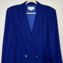 Christian Dior  Separates Vintage Blue Double Breasted Women’s Blazer Jacket Photo 2