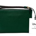 Coach Disney X  Corner Zip Wristlet With Sled Motif Dark Pine Green CN025 Photo 1