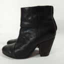 Rag and Bone  Newbury Black Leather Block Heel Boots Photo 2