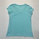 Eddie Bauer  V-neck Pocket T-shirt Size Large light blue aqua short sleeve tee Photo 2