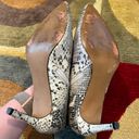 Steven By Steve Madden Leila Booties High Heels Black White Snakeskin Size 6 Photo 5