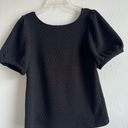 Anthropologie Black Short Sleeve Blouse Photo 0