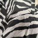 Natori  Zebra Cotton Poplin Balloon Sleeve Belted Shirtdress Size Medium Photo 11