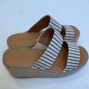 Splendid  Lacey Striped Espadrille Platform Shoes Sz 6M Woven Textile Women’s Photo 2