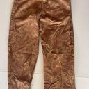 ZARA Straight Cut Paisley Printed Jeans Taupe Brown Size Small Bin 309 Photo 3